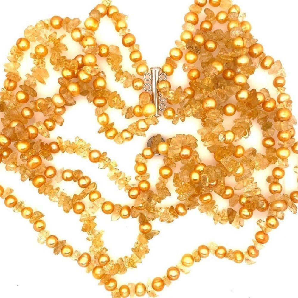 ‎925 Yellow Stones Necklace